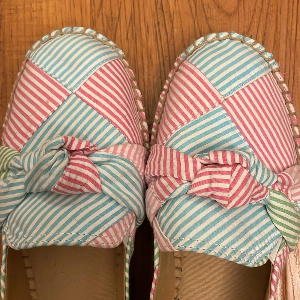 Talbots espadrille bow shoes,‎ size 8